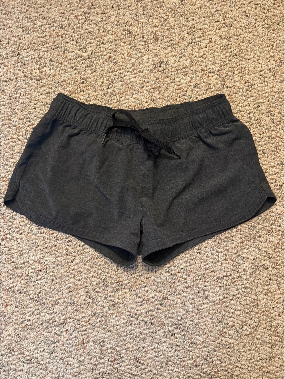 Prana Mariya cover up dark gray drawstring shorts